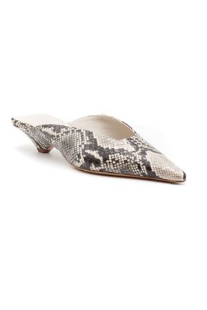 Black and white python print leather mules VIC MATIE' | 1K5702DK20U030110.